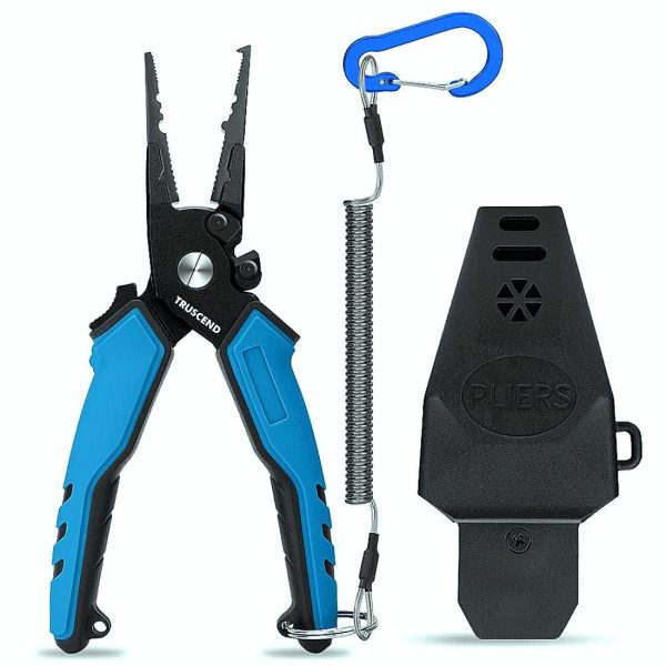 Aluminum Fishing Pliers Set with Sheath Lanyard - Image 3