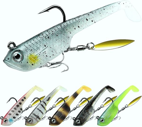Tadpole Lure Paddle Tail Swimbait Lure for Bass - Image 3