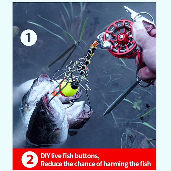FISHINGHUB- Metal Fishing Reel Portable Ultralight Fishing Raft Reel - Image 7