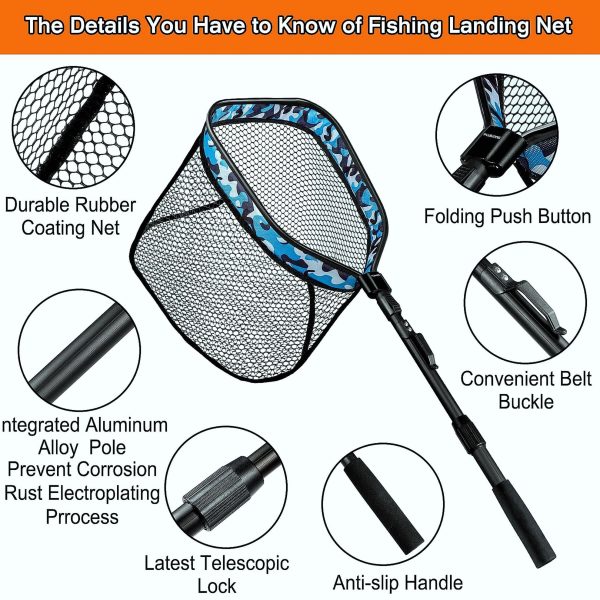 Square Floating Fish Landing Net - Image 4