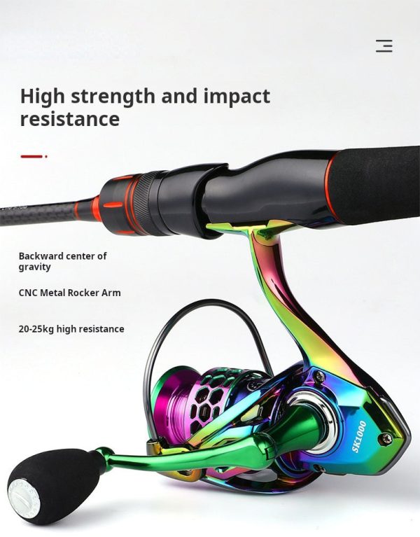 High Strength & Speed Multi-Color Spinning Fishing Reel - Image 2