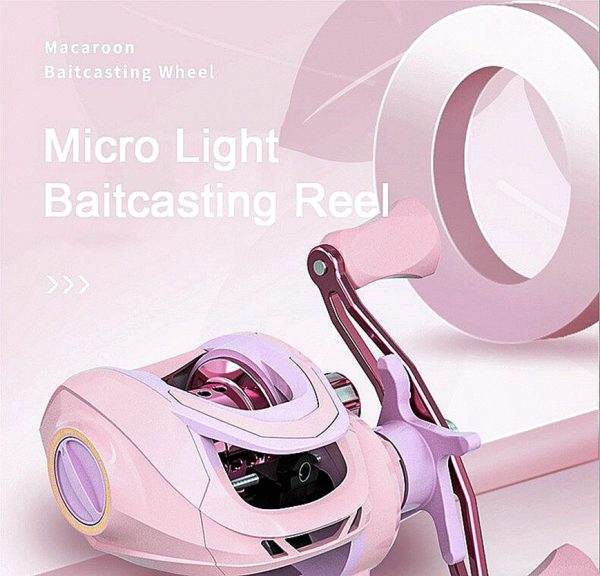 New Pink 3+1BB Magnetic Brake System Baitcasting Fishing Reel - Image 3
