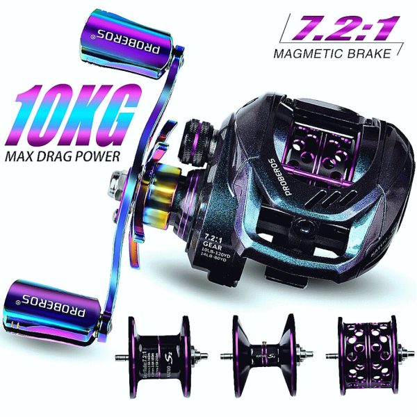 Hight Speed Baitcast Reel 7.2:1 Full Metal Handle - Image 8