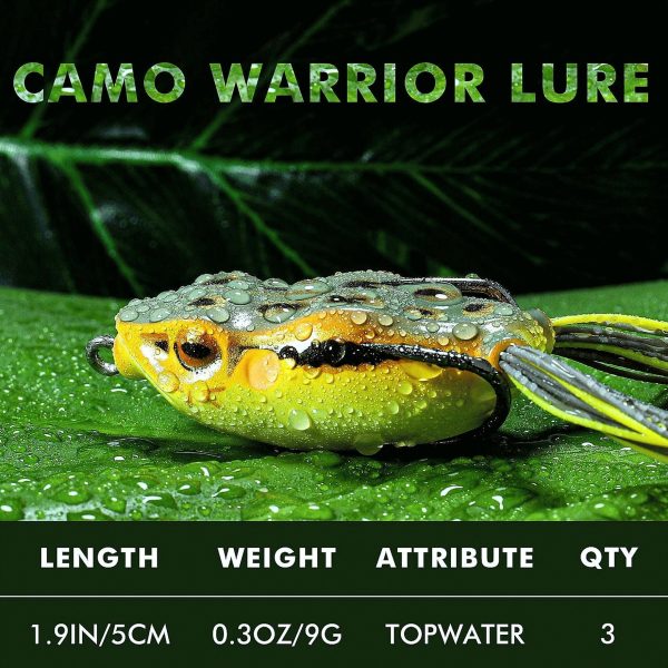 Topwater Weedless Frog Lure with Owner Hook - Image 4