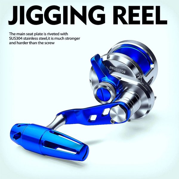Jigging Reel 5.7:1 CNC Machined Aluminum Trolling - Image 7