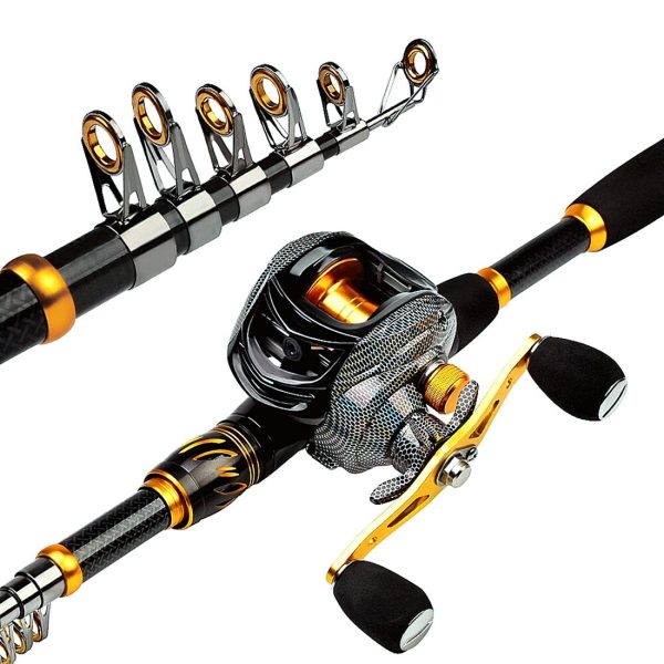 FISHINGHUB- Telescopic Rod and Reel Kit 2.1 Carbon Fiber Fishing Rod - Image 3