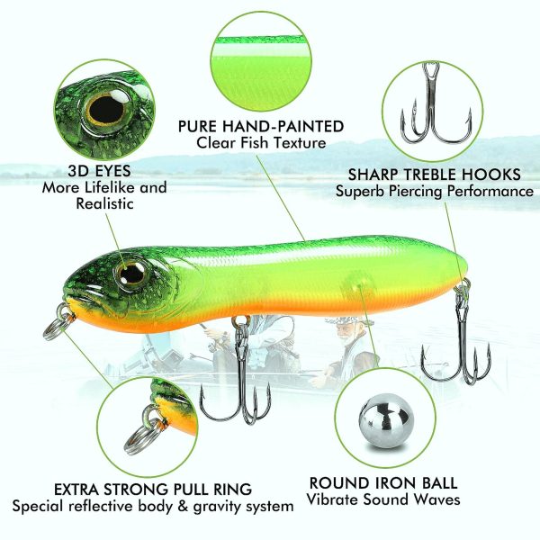 Topwater Snakehead Pencil Fishing Lure - Image 3