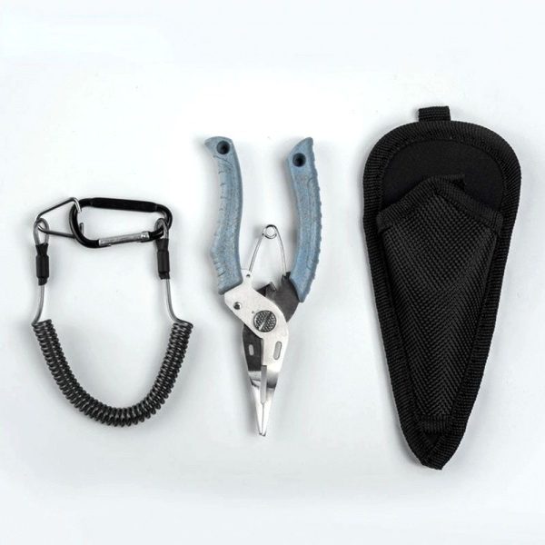 FISHINGHUB- Stainless Steel Multifunctional Fishing Pliers Tackle Grip Split Ring Pliers - Image 2