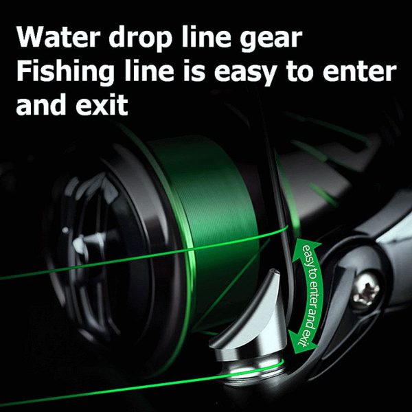 FISHINGHUB-  Fishing Reel Spinning Reel Powerful Brake System Oblique Metal Spool Reel - Image 6