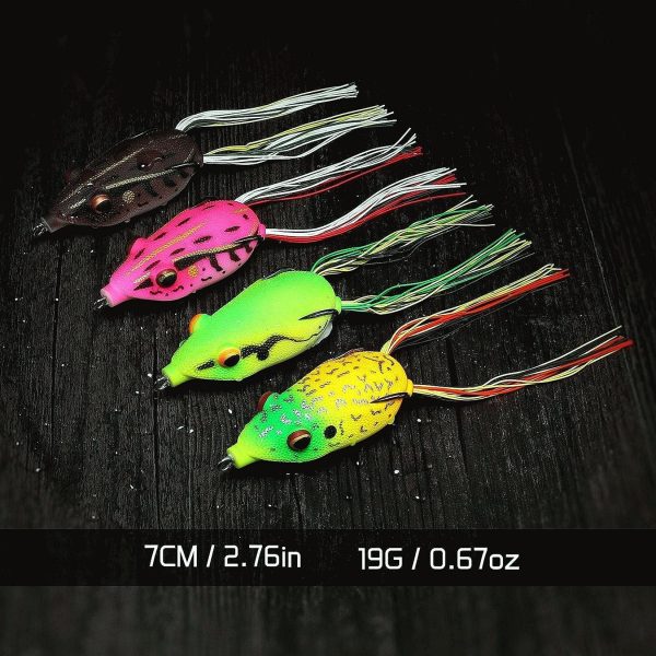 Topwater Weedless Frog Lure with Skirt Tail - Image 3