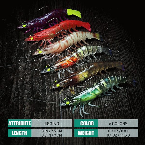 Artificial Soft Plastic Realistic Shrimp Lure - Image 8