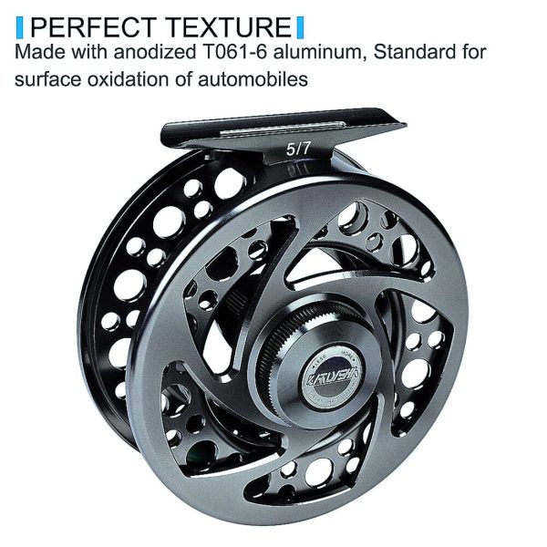 Fly Fishing Reel 5/7-7/9-9/10 WT Aluminum CNC Machine Cut Large Arbor Die Casting - Image 7