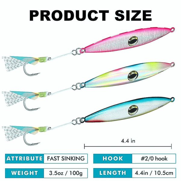 Saltwater Jigging Spoon Big Eye 100g/150g - Image 6