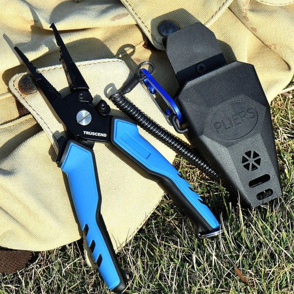 Aluminum Fishing Pliers Set with Sheath Lanyard - Image 9