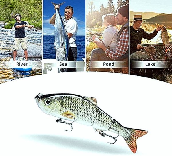 Metal Jointed Swimbait Bionic Bass Fishing Lure-3Pcs - Image 4
