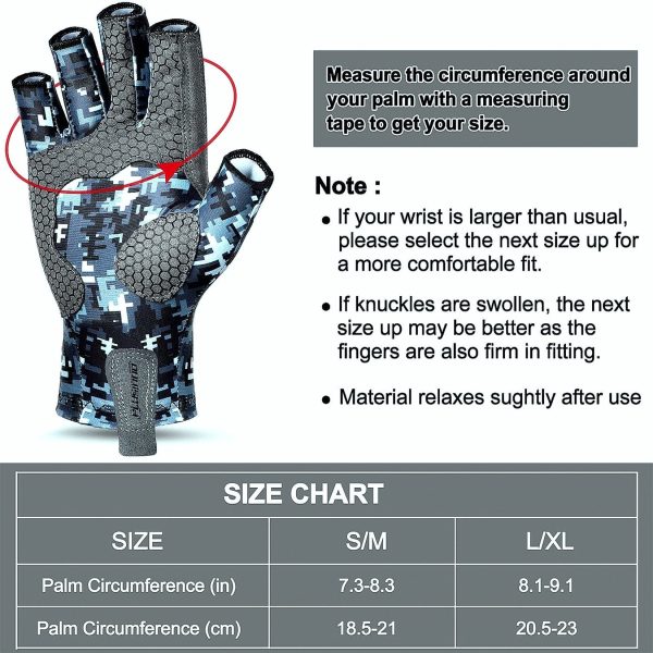 Seibertron SPSG2 Sun Protection fishing gloves - Image 5
