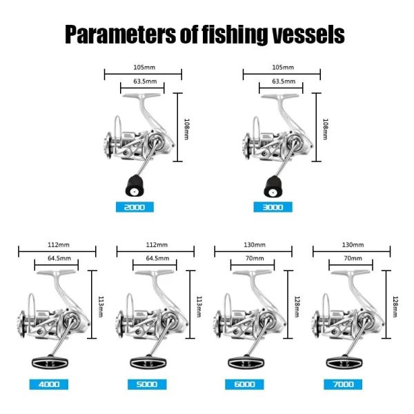 FISHINGHUB  AP2000-7000  SPINNING REEL - Image 3