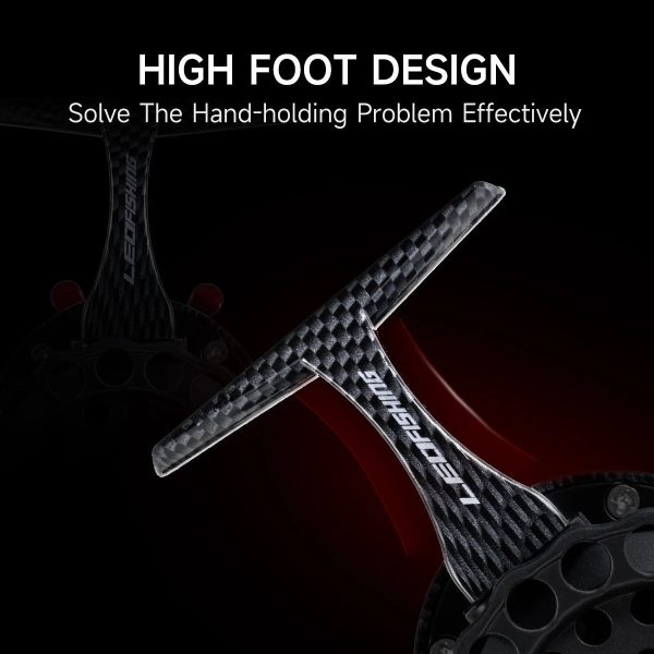 New Carbon Fishing Reels High Foot Designed Ice Fishing - Image 2