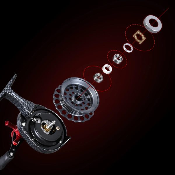New Carbon Fishing Reels High Foot Designed Ice Fishing - Image 5