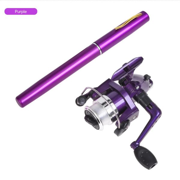 Mini Pen Ice Fishing Rod and Spinning Reels Coil 5.1:1 Set Kit - Image 10