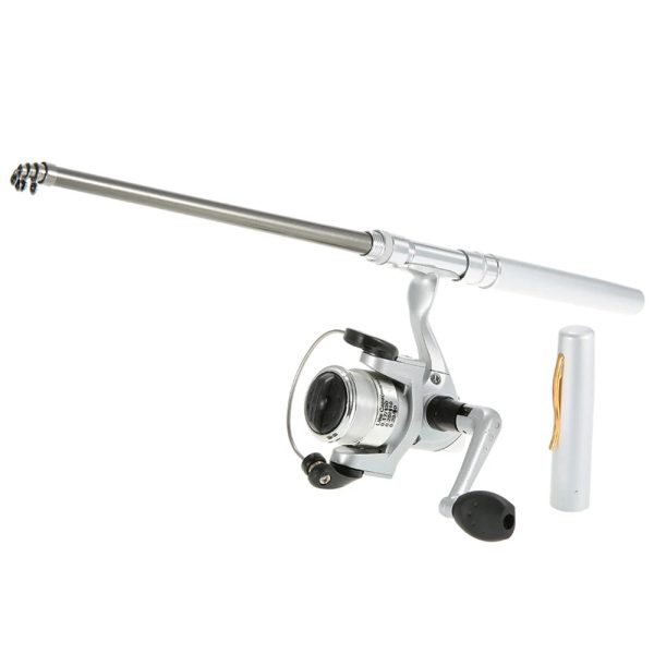 Mini Pen Ice Fishing Rod and Spinning Reels Coil 5.1:1 Set Kit - Image 6