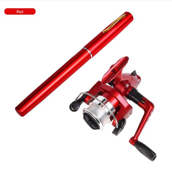 Mini Pen Ice Fishing Rod and Spinning Reels Coil 5.1:1 Set Kit - Image 9
