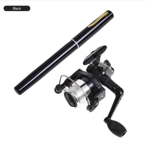 Mini Pen Ice Fishing Rod and Spinning Reels Coil 5.1:1 Set Kit - Image 12