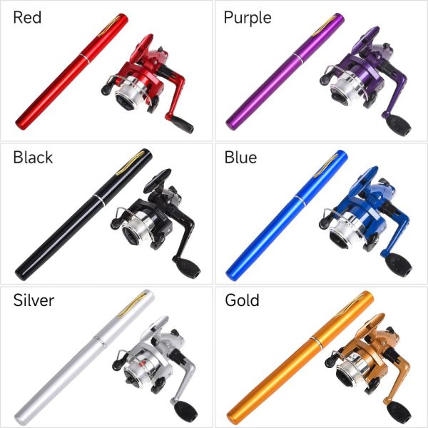 Mini Pen Ice Fishing Rod and Spinning Reels Coil 5.1:1 Set Kit - Image 5