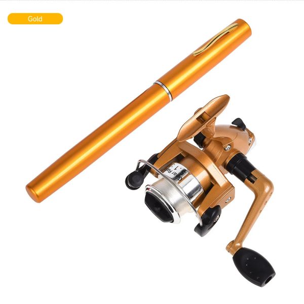 Mini Pen Ice Fishing Rod and Spinning Reels Coil 5.1:1 Set Kit - Image 8