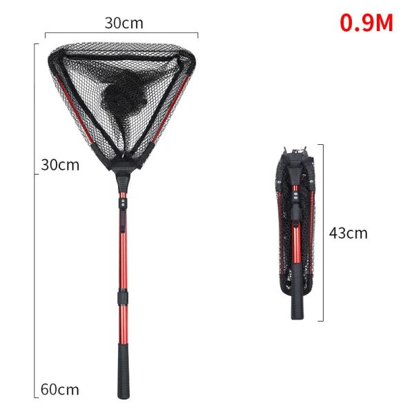 90cm Foldable Fishing Portable Handle Net - Image 7