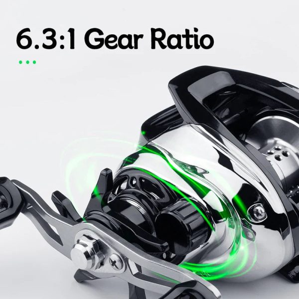 FISHINGHUB AS2000 METAL SPOOL BAITCASTING REEL - Image 4
