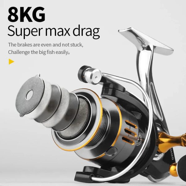 FISHINGHUB  FULL METAL SPOOL SPINNING REEL SALE - Image 5