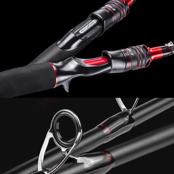 3sections 66-86cm Spinning Rod Carbon Fiber Fishing Lure Rod - Image 5