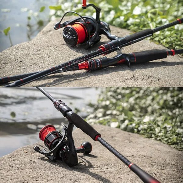 3sections 66-86cm Spinning Rod Carbon Fiber Fishing Lure Rod - Image 7