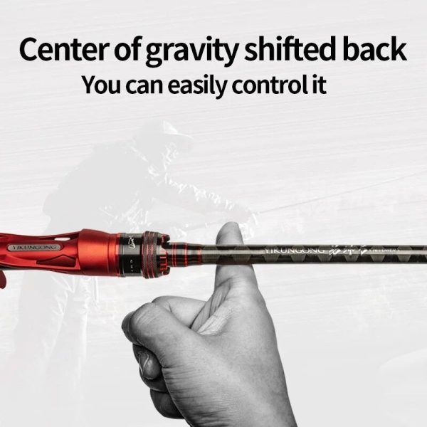 2 Section Spinning Baitcasting Rod Fishing Rod M/ML - Image 4