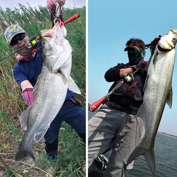 2 Section Spinning Baitcasting Rod Fishing Rod M/ML - Image 8