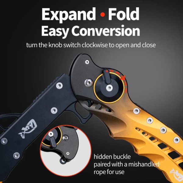 Foldable Aluminum Alloy Multifunctional Fishing Pliers Grip Set - Image 3