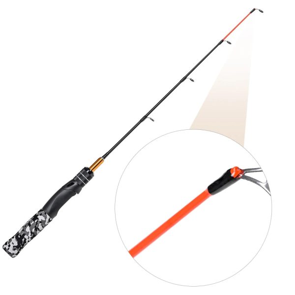 Mini Ice Fishing Rod  Portable Carbon Fiber River Shrimp Carp Fishing Pole - Image 8