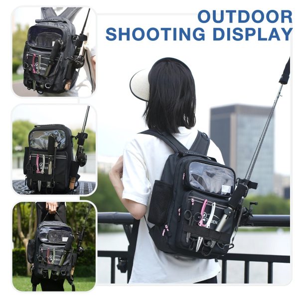 Multifunctional Large Capacity Fishing Tackle Backpack Waterproof - Image 2