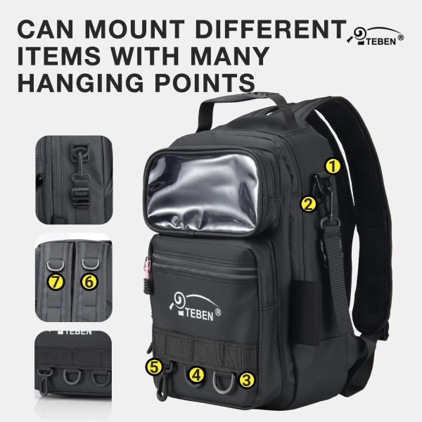 Multifunctional Large Capacity Fishing Tackle Backpack Waterproof - Image 6