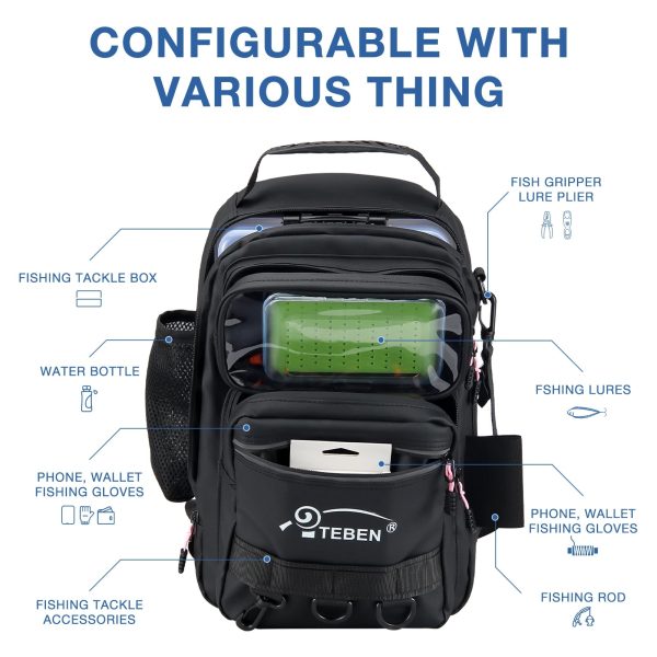 Multifunctional Large Capacity Fishing Tackle Backpack Waterproof - Image 4