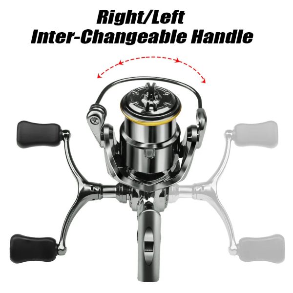 FISHINGHUB HES SPINNING REELS FULL METAL SPOOL REEL - Image 6