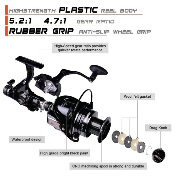 DMF SPINNING REELS FRESHWATER FISHING REEL - Image 3