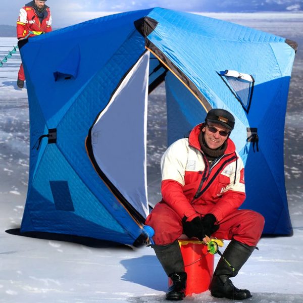 3-4 Person Portable Ice Fishing Shelter Easy Set-up Winter Fishing Tent - Image 5