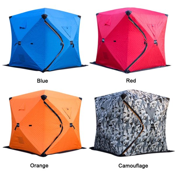 3-4 Person Portable Ice Fishing Shelter Easy Set-up Winter Fishing Tent - Image 6