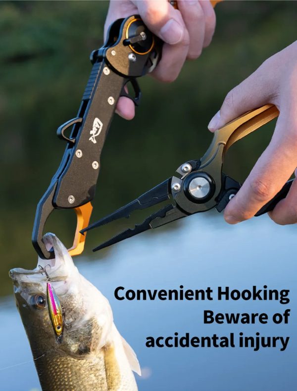Foldable Aluminum Alloy Multifunctional Fishing Pliers Grip Set - Image 7