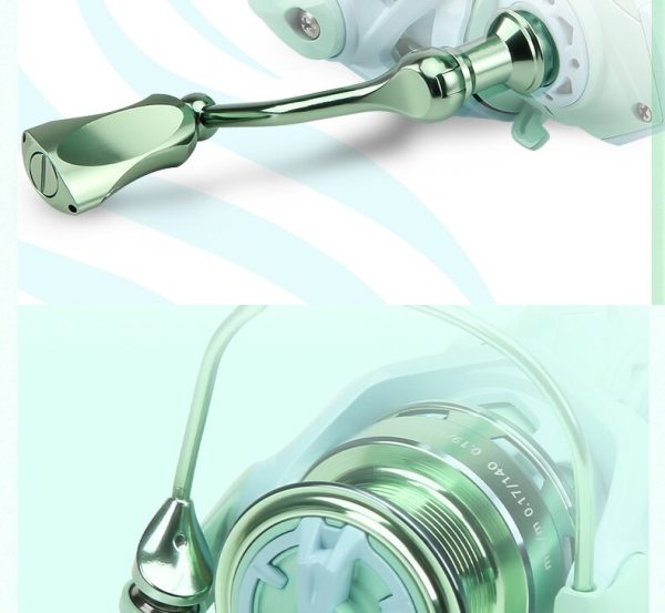 Ultra Light Spinning Reel with Double Handle, 5.2:1 Gear Ratio - Image 9