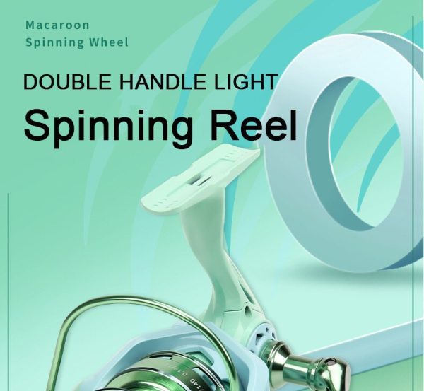 Ultra Light Spinning Reel with Double Handle, 5.2:1 Gear Ratio - Image 8