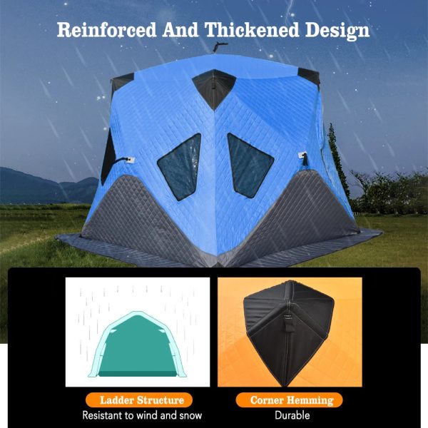 Upgrade Portable Winter Ice Fishing Tent Outdoor Winter Camping Tent - Image 9