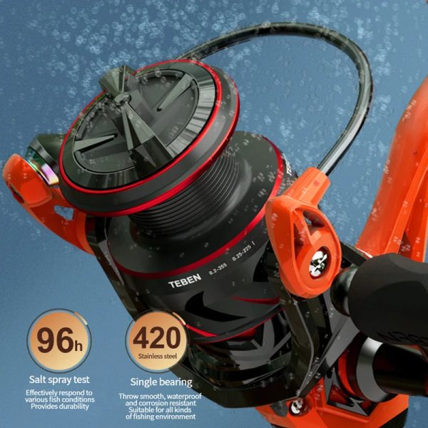 Spinning Fishing Reel 7+1BB Long Throwing Wheel - Image 3
